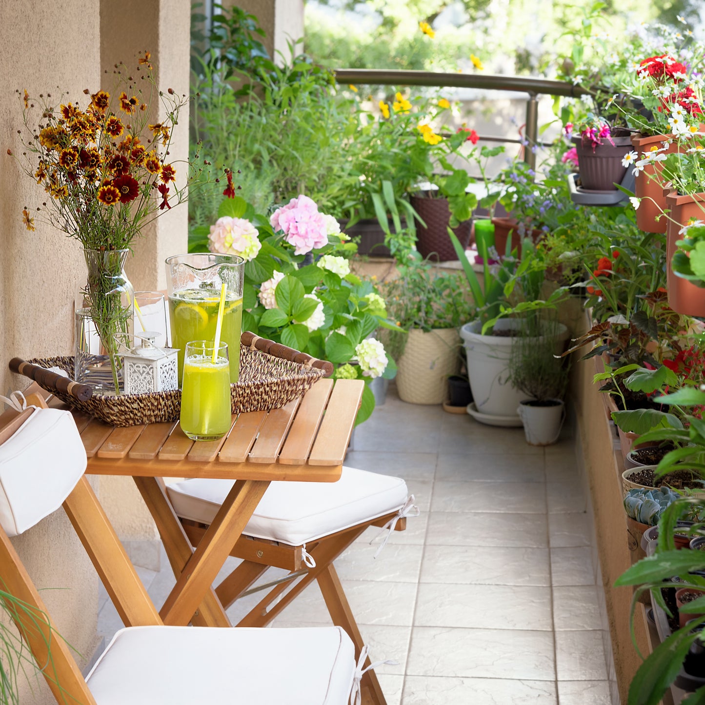 Balcony Bliss - colour in the smallest of spaces – Green and Wilder